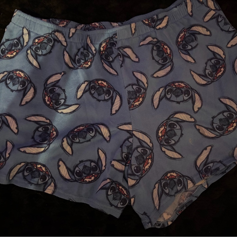 Blue and White Shorts